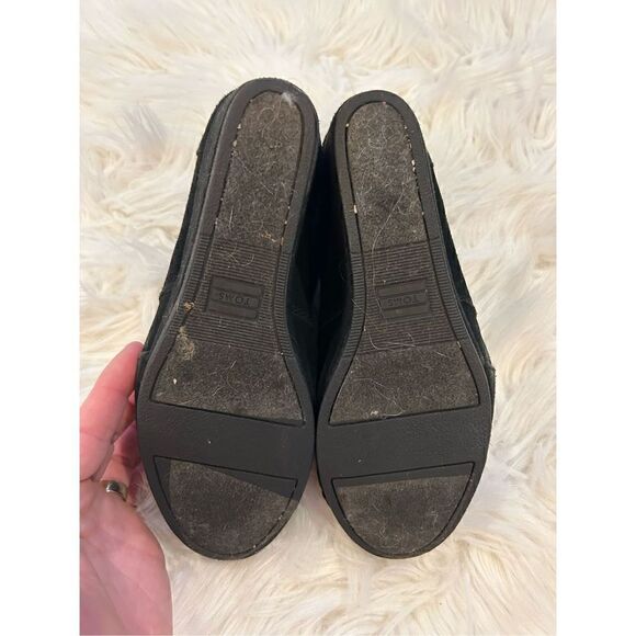Toms lace up suede booties wedge size 7.5 round toe GUC - Picture 6 of 9